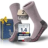 Juclise Alpaca Wool Warm Hiking Socks Heavyweight, Winter Athletic Crew Work Boot Thick Thermal Fleece Moisture Wicking