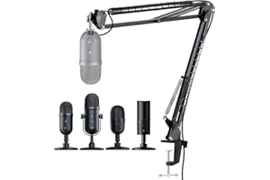 YOUSHARES Razer Seiren V2 X Boom Arm Stand - Microphone Stand Mic Arm Compatible with Razer Seiren V2 Pro, Razer Seiren X, Ra