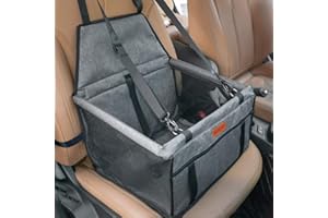 Dog Car Seat Puppy Pet Seats for Cars Vehicles Small Dogs Washable Portable Pet Booster Car Seat Travel Carrier Cage with Cli