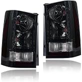 PAANLOK Set of 2 Direct Fit OE Replacement Tail Lights for 2009-2015 Honda Pilot - Smoke Factory Housing Only, DOT SAE Certified Waterproof OEM-Style Lamps