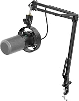 FIFINE K688 USB/XLR Dynamic Microphone Kit with Boom Arm