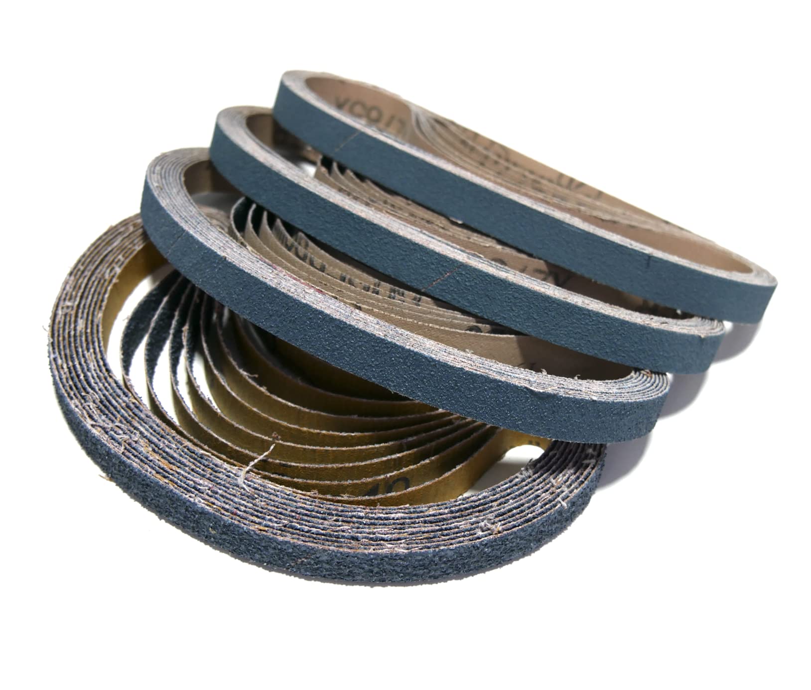 13 x 457mm Zirconia Sanding Belts // Mixed Pack of 40 Belts // 40, 60, 80 & 120
