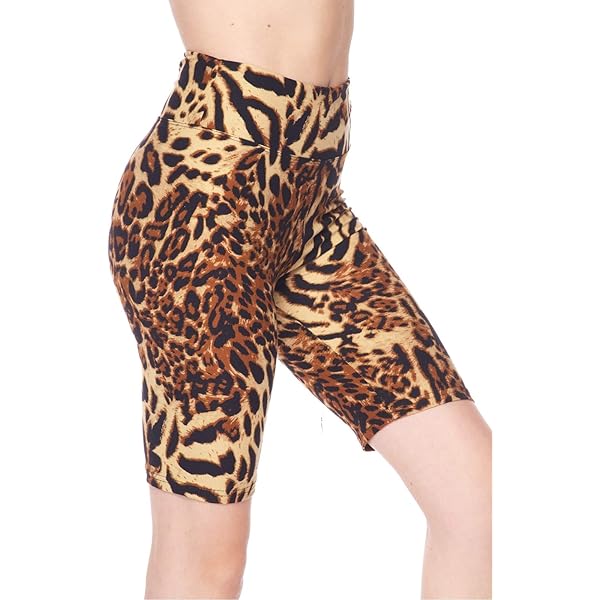Leggings Depot LBK Q561 N329 S Tie Dye Pebble Printed Biker Shorts