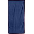 Flow Hydro Sport Towel - Microfiber Quick Dry Swimming Towels for Swim, Pool, Triathlon, and Other Water Sports in Medium, Large, XL, and Hooded Sizes (Navy, X-Large (72" x 40"))