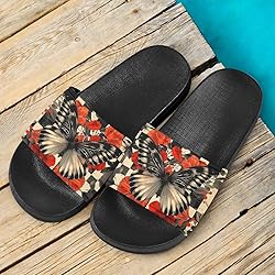 Howilath Vintage Butterfly Poppy Printed Slide