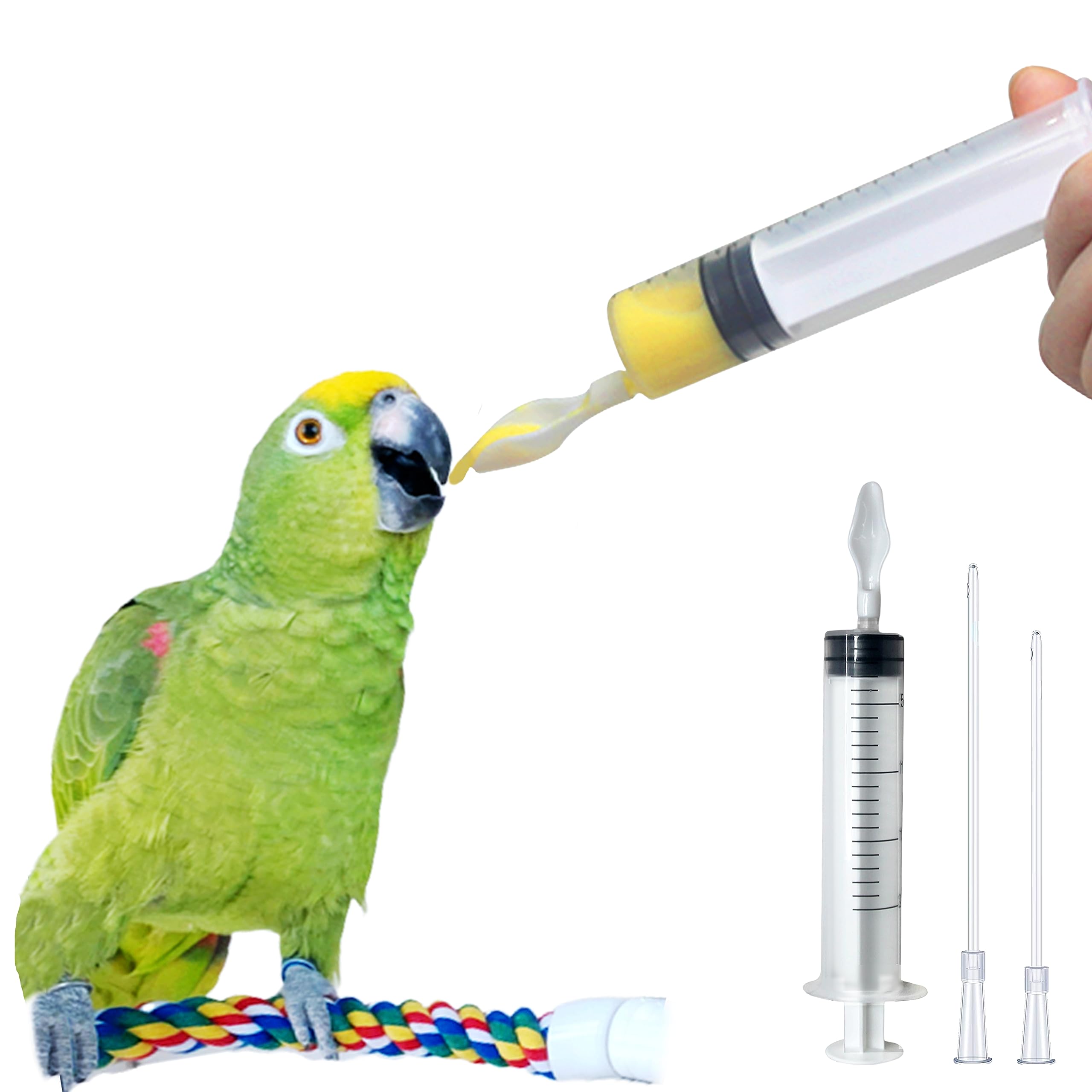 Photo 1 of Baby Bird Feeding Syringe,Parrot Small Pet,Manual Syringe Feeder, Milk Water,Liquid Food,Reusable,Syringe with Spoon Tip