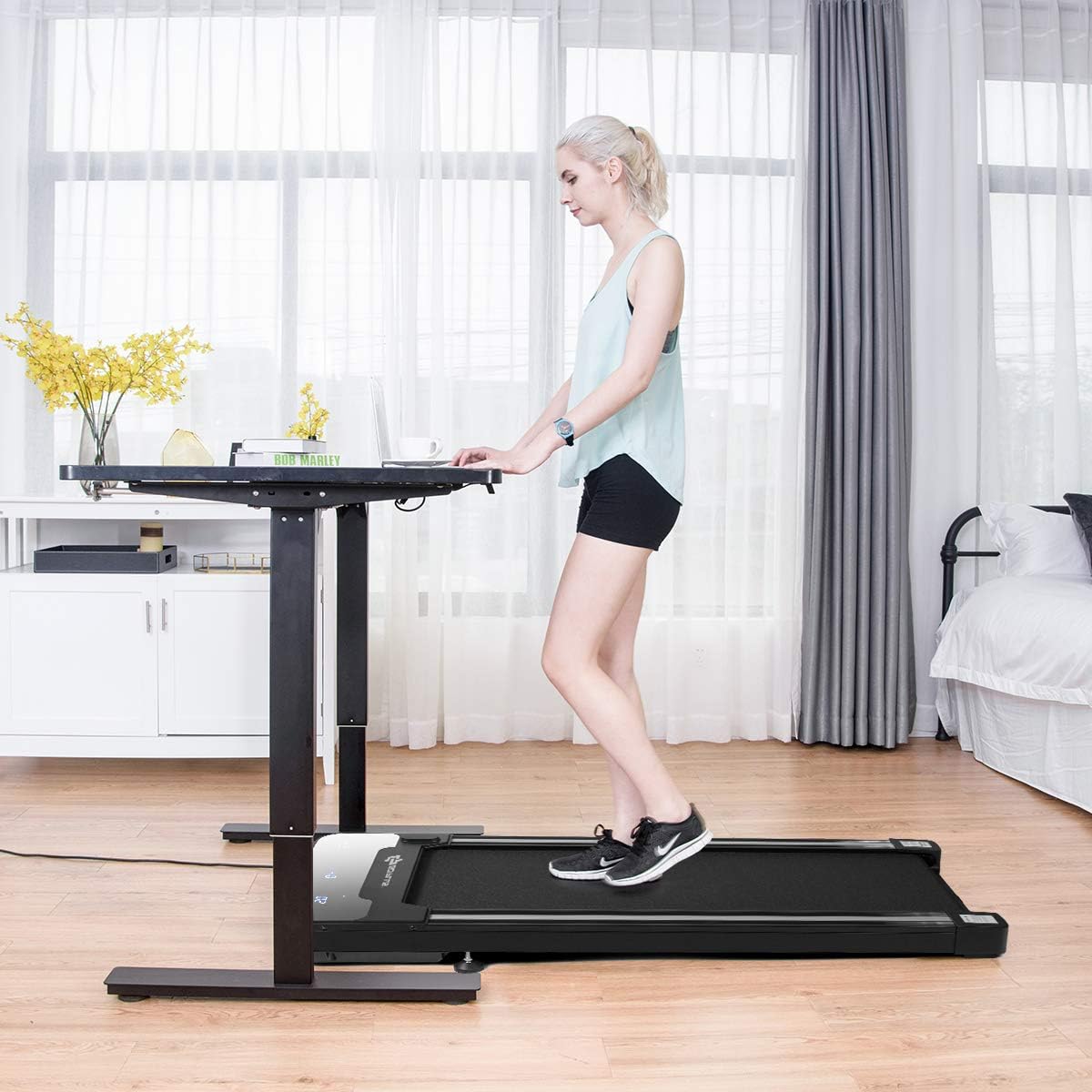 Amazon Com Goplus Under Desk Electric Treadmill With Touchable