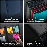 Vault X 4 Pocket Trading Card Zip Binder Blue 160 Cards Exo-Tec view 6
