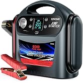 8000A Car Battery Jump Starter, Heavy Duty Jump Box for Gas & Diesel Vehicles, 12V/24V Portable Power Pack with LED Light for