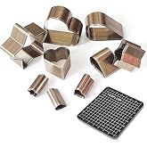 YKSPLUSK 9 Pcs Leather Hole Cutter Tool Set, 3 Sizes Heart Star Water Drop Cutters Tools Kit High Carbon Steel Heart Die Cutters, Leather Hole Punch Cutting Dies Kit for DIY Leathercraft