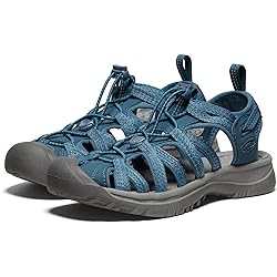 KEEN Womens Whisper Closed Toe Sport Sandals, Smoke