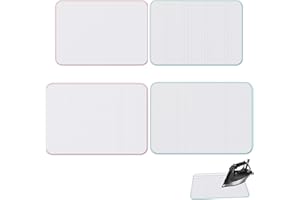 CHICWIN 4 Pcs Protective Ironing Pressing Pad Set (2 Large 2 Small), Protective Ironing Scorch Mesh Cloth for Delicate Fabric