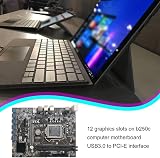 KVSERT B250C Mining Motherboard 12x PCIE USB3.0 w/ G3920/G3930 CPU+Fan view 3