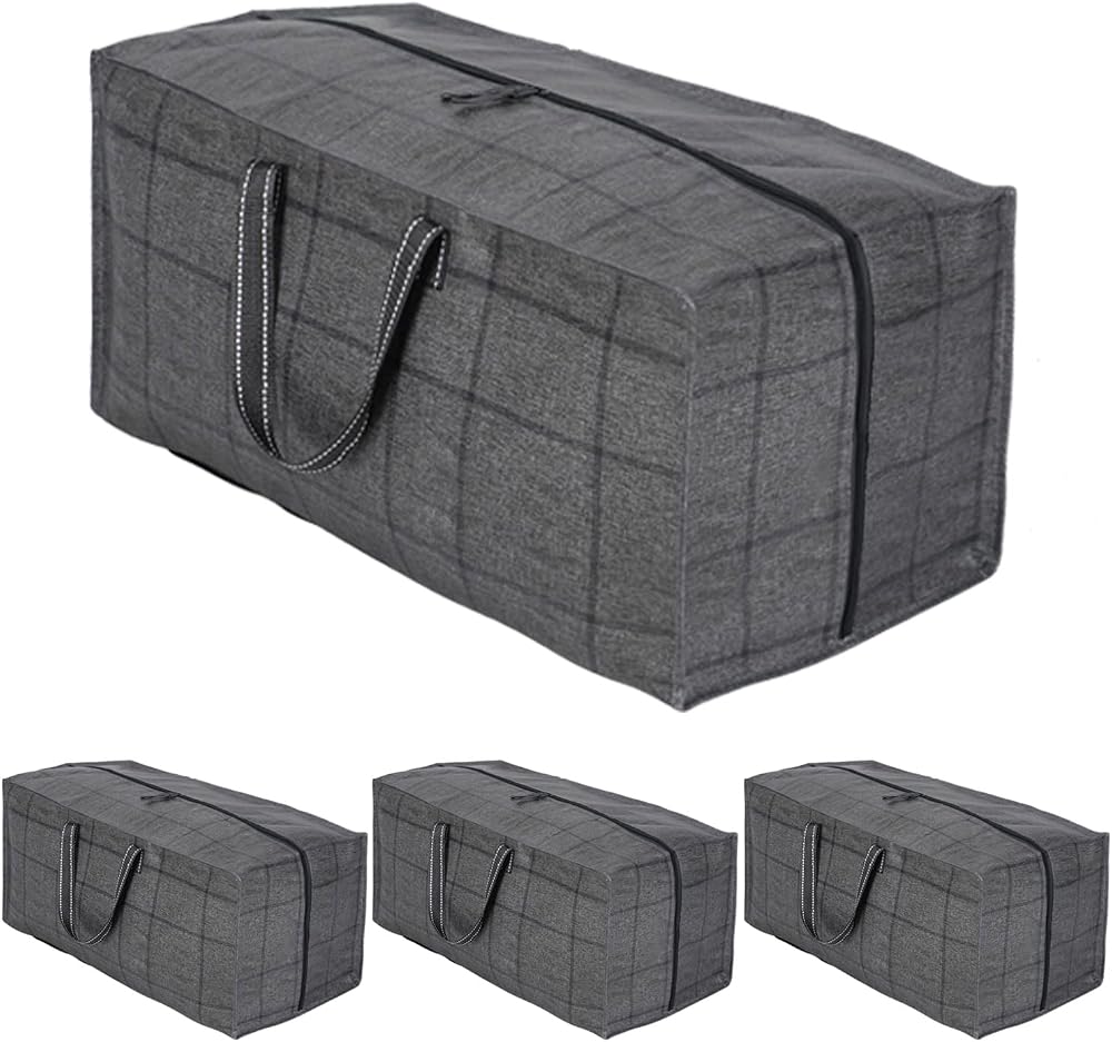 VenO 4 Pack Heavy-Duty Moving Bags Extra Large with Backpack Straps