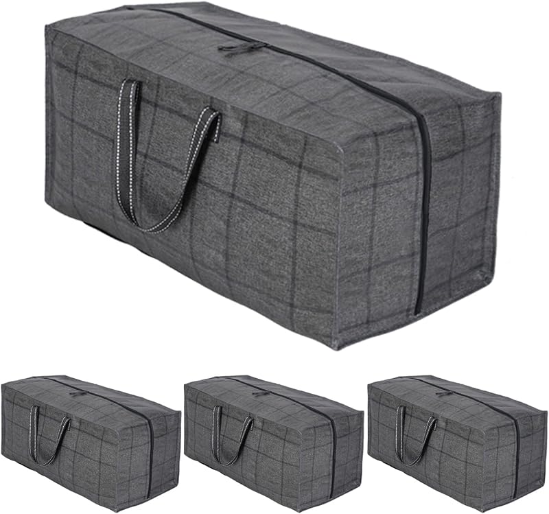 VenO 4 Pack Heavy-Duty Moving Bags Extra Large with Backpack Straps