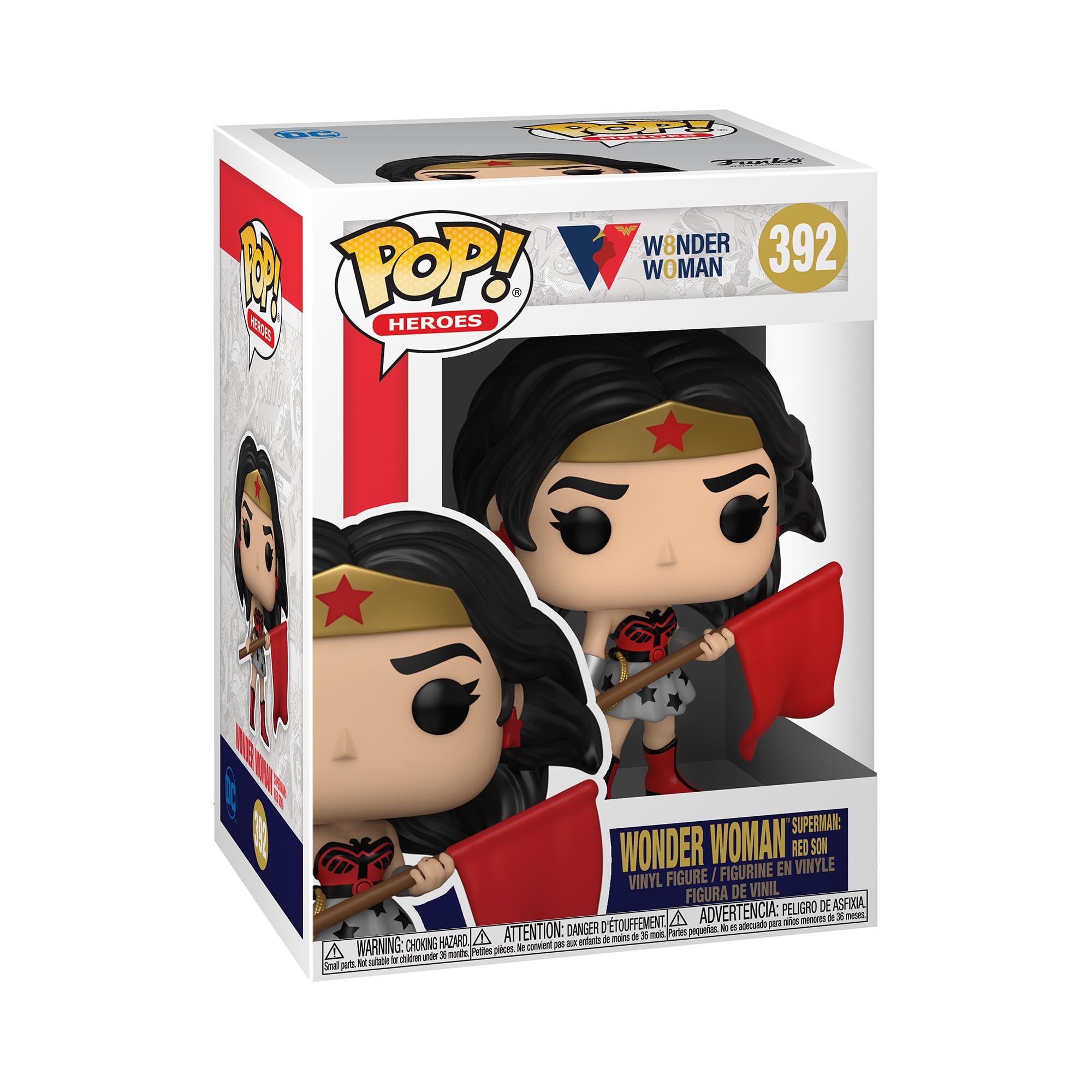 Funko POP! Heroes: WW 80th-Wonder Woman - (Superman: RedSon) - DC Comics - Collectable Vinyl Figure - Gift Idea - Official Merchandise - Toys for Kids & Adults - Comic Books Fans