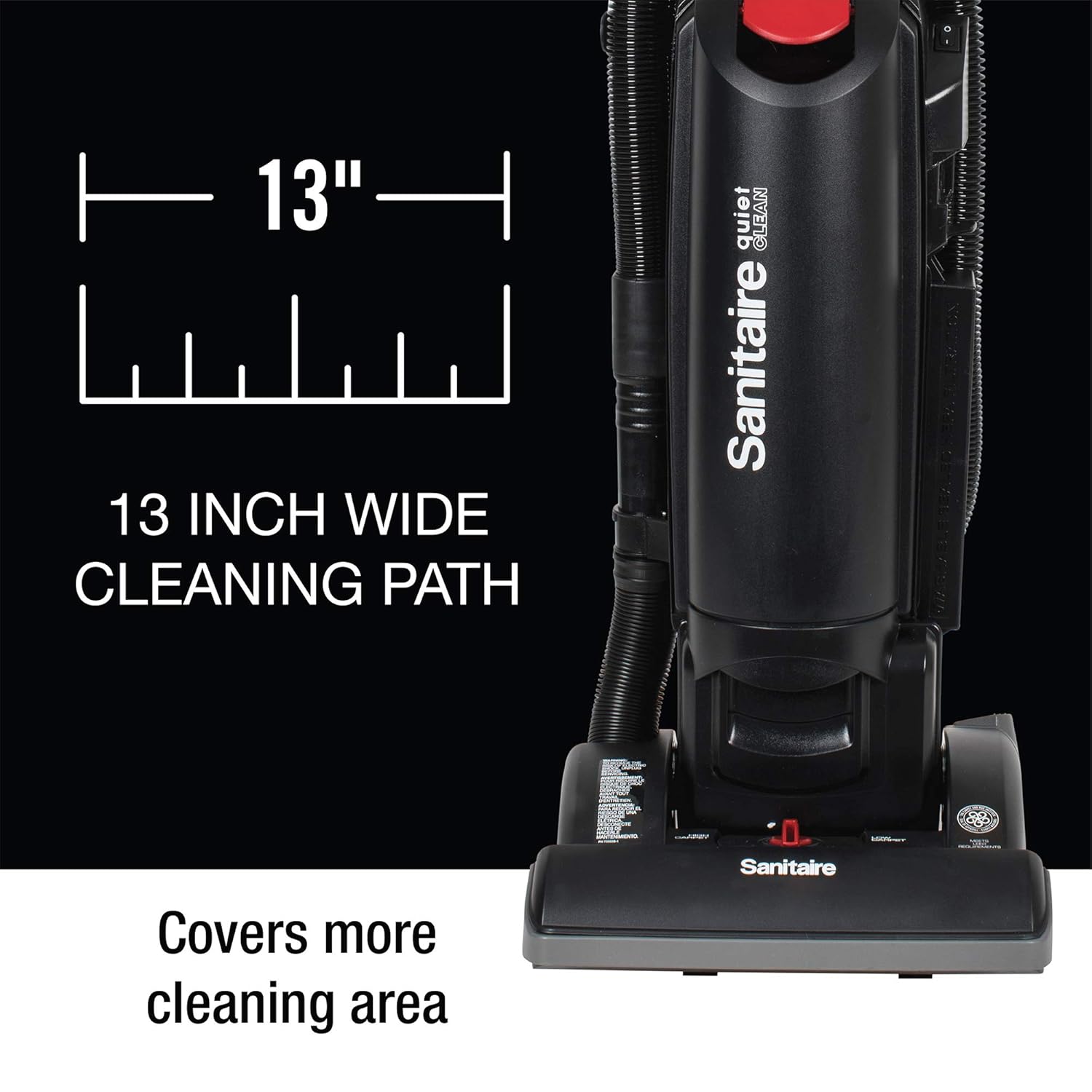 Sanitaire Force Quiet Clean Upright Vacuum, Black: Industrial & Scientific