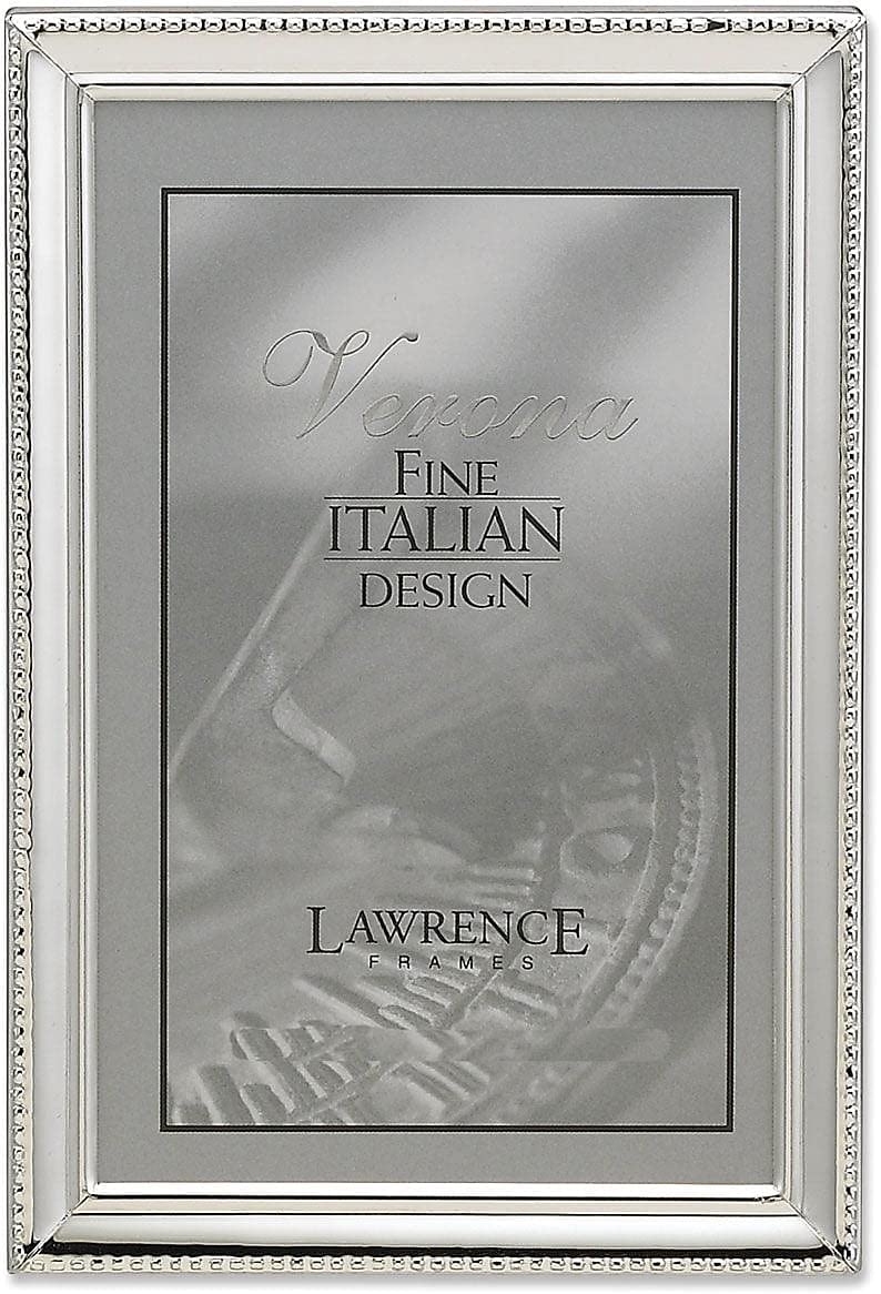 Lawrence Frames Bead Border Design, 8x12, Silver — image 1