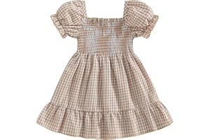 MERSARIPHY Toddler Baby Girl Dress Cotton Linen Baby Dress Sleeveless Sundress Girls Summer Clothes