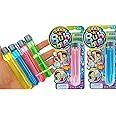 JA-RU Grab a Bubble-Touchable Mini Bubbles Wand Toy (2 Pack Assorted Colors). Outdoor Summer Toy Entertainment for Kids. Party Favor, Birthday Party Easter Basket Stuffers Bulk Bubbles.1524-2A