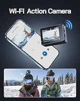 WOLFANG GA120 4K Action Camera 20MP EIS WiFi Dual Screen 40M Waterproof EIS Mic view 4