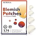 AUSLKA Blemish Patches - 4 Size (174 Patches) - Hydrocolloid Blemish Patch - Invisible Spot Cove - Spot Dots - for Face Zit P
