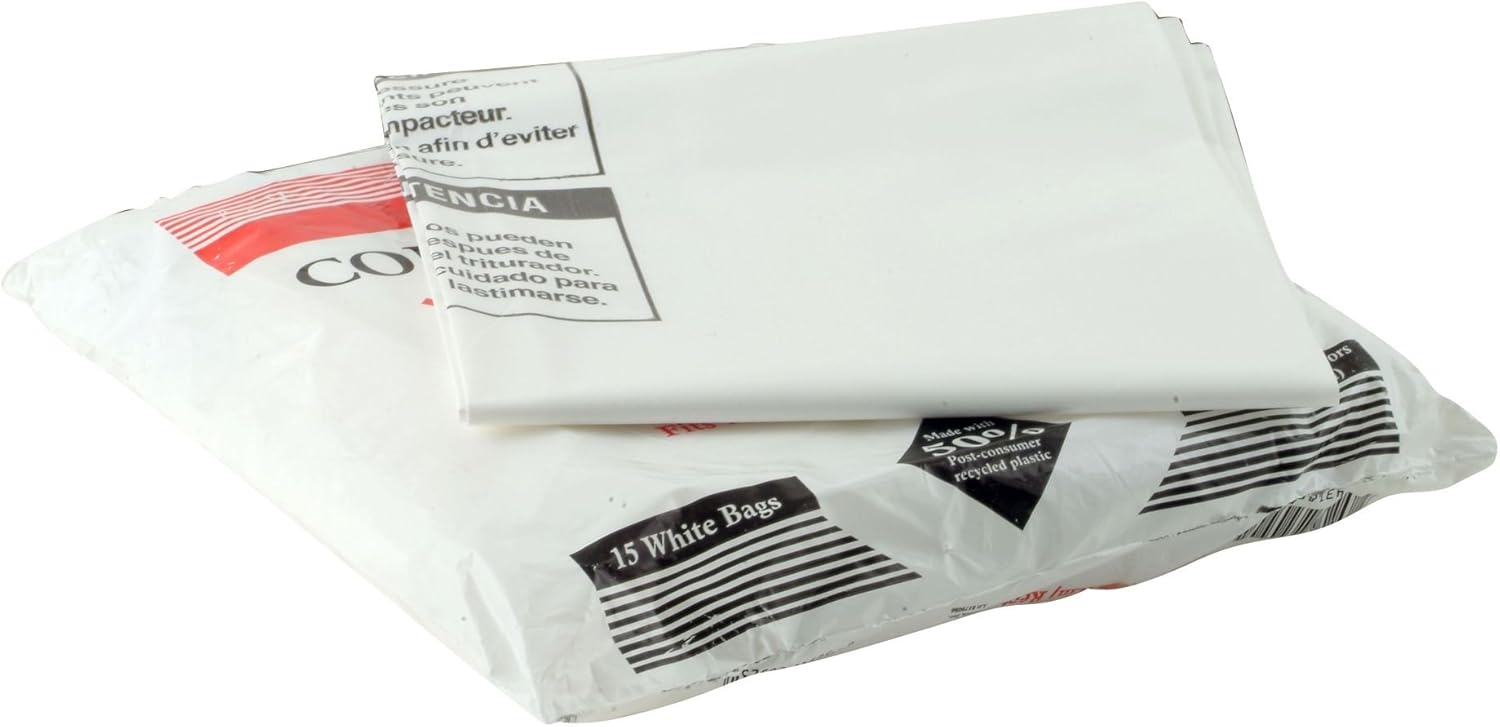 Amazon Com Kitchenaid 18 Trash Compactor Bags 15 Ea White