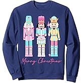Nuts About Christmas Funny Pastel Christmas Nutcracker Doll Sweatshirt