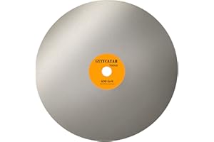 GYTYCATAH Diamond Flat Lap Disc, 8" x 1/2" Arbor 600 Grit, Diamond Coated Flat Lap Wheel for Gemstone Ceramics Stone Glass, Grinding Sanding Disc Lapping Polishing Disc