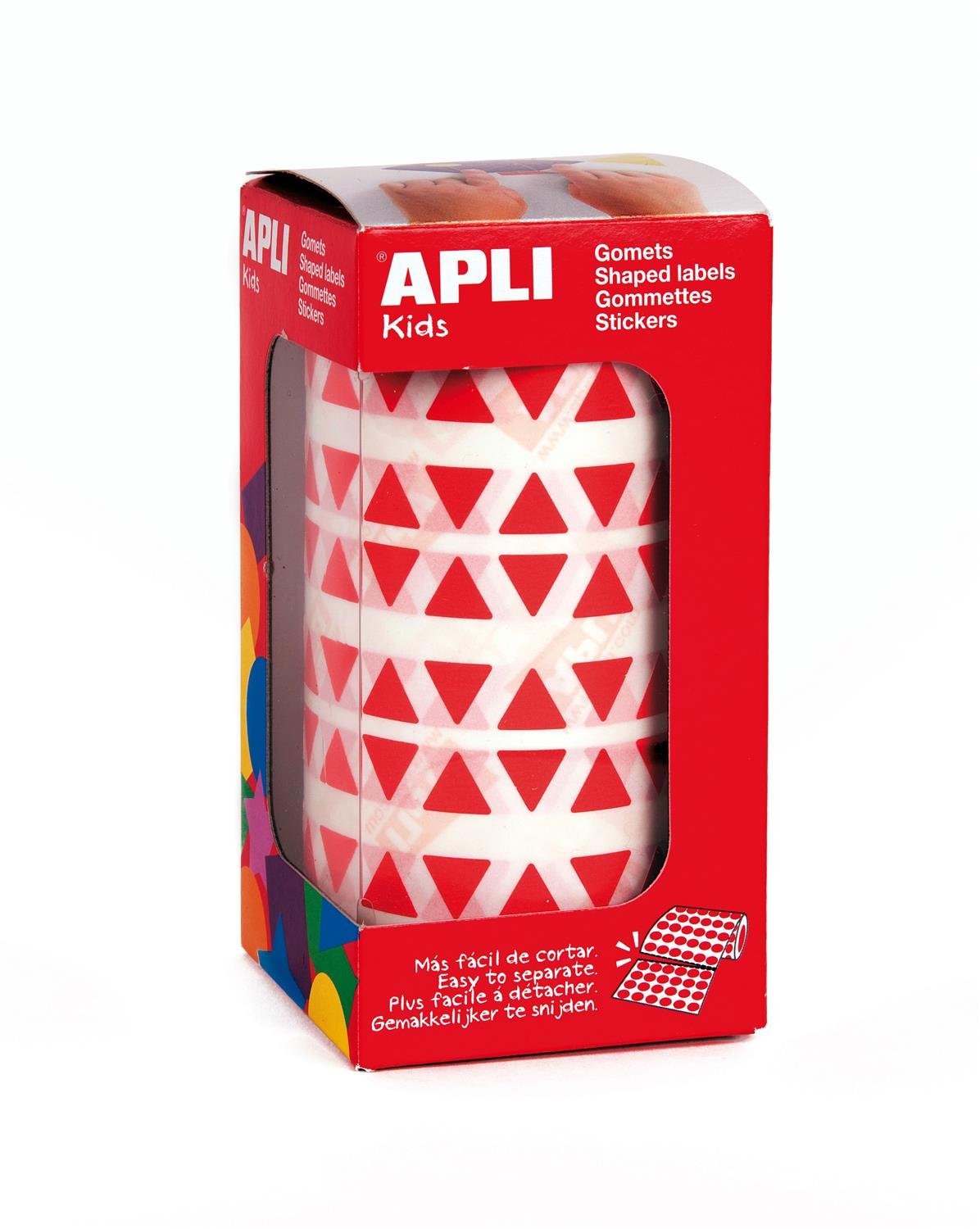 Red Stickers 10.5 mm on Roll — image 1