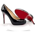 CB Shoes Sole Guard Self-Adhesive Sticker Universal for Louboutin Heels, High Heels Women Men Shoes Sole Protectors Matte Clear Non-Slip Texture, 4-Pairs of Size 4"x 6.2"