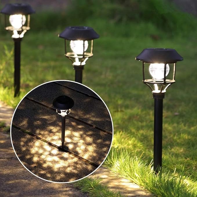 MAGGIFT Outdoor Solar Powered Path Lights Christmas LED