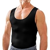 Esteem Apparel Mens Compression Shirt for Chest and Body Shaper Belly Slimming Shapewear Undershirt Tank Top for Men