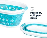 LIVIVO 17L Collapsible Laundry Basket with Handles Turquoise view 4