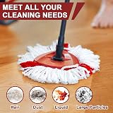 NICEMOVIC 3 Pack Triangle Spin Reusable Mop Heads for Vileda 2 in 1 Turbo view 3