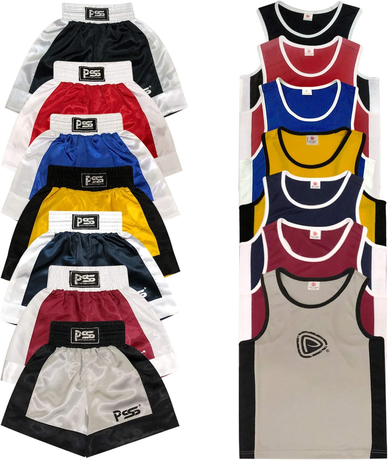 Prime Sports Shop Ultimate Kids Boxing Uniform Set of 2 Pieces Light Weight Breathable And Comfortable Fabric Boxing Student Uniform for ages 3-14 Comes In 7 Elegant Colours