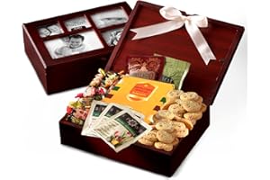 BROADWAY BASKETEERS Photo Gift Box with Lid, Gifts Gourmet Food - Teas, Cocoas, Cookies, Snacks & Sweets Care Package for Women, Men, Holiday, Families, Memory Box for Thinking of You, Get Well, Anniversary, Thank You