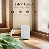 ASAKUKI 300ml Essential Oil Diffuser Ultrasonic Aromatherapy White Oak Grain view 5