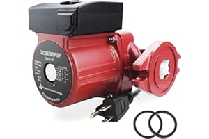 BACOENG 115V Flanged 3-Speed Recirculating Pump, Hot Water Circulation Pump for Water Heater System