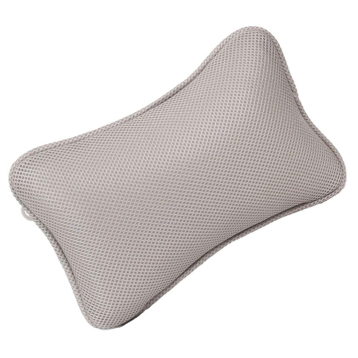 MILISTEN Bath Pillow Neck Shoulders Head Rest Cushion with Suction Cup Grey Home Spa Pillow for Bathtub Hot Tub