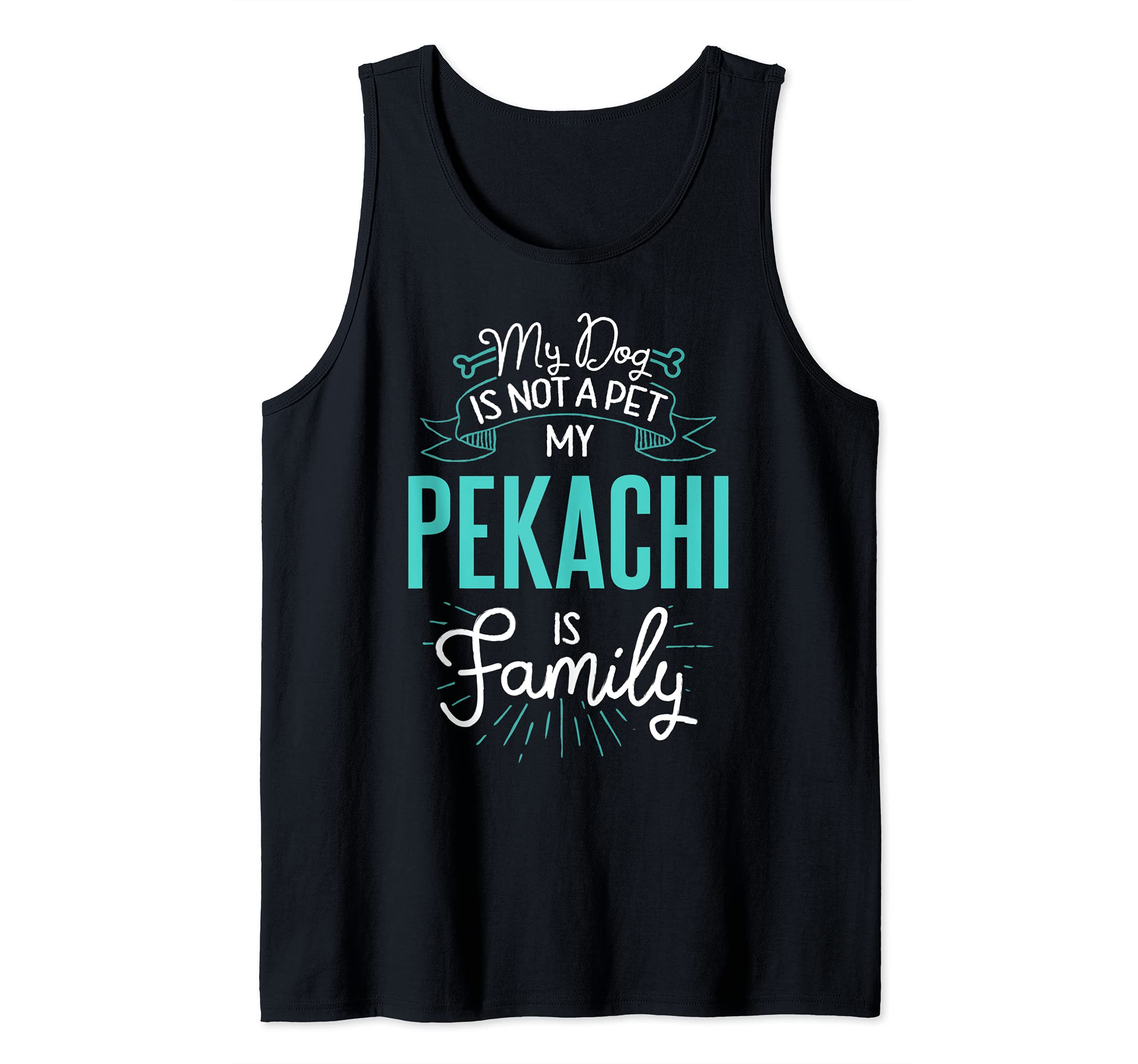 Cute Pekachi Design Family Dog Giftn Tank Top