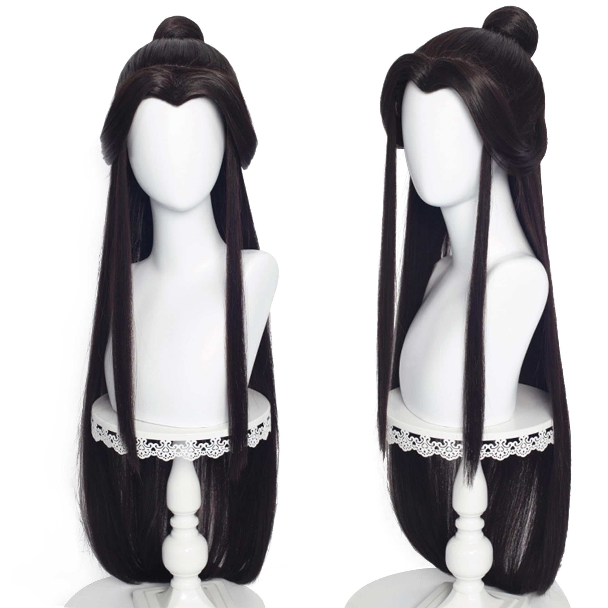 Long Black Long Straight Heat Resistant Synthetic for Men Women Halloween Chirstmas Role Cosplay Replacement Wigs โ image 1