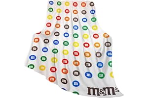 SCENTICORNS M&M'S Candy-Inspired Throw Fleece Blanket | Soft and Lightweight 60"x48" Plush Blanket for Bed, Sofa, or Living Room | Fun Novelty Candy Blanket | Great Gift for Christmas