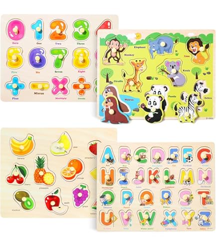 Hape Who’s In The House? Wooden Slide Puzzle For Toddlers – Colorful Animal Discovery Game, 5'' X 2'' - View #3