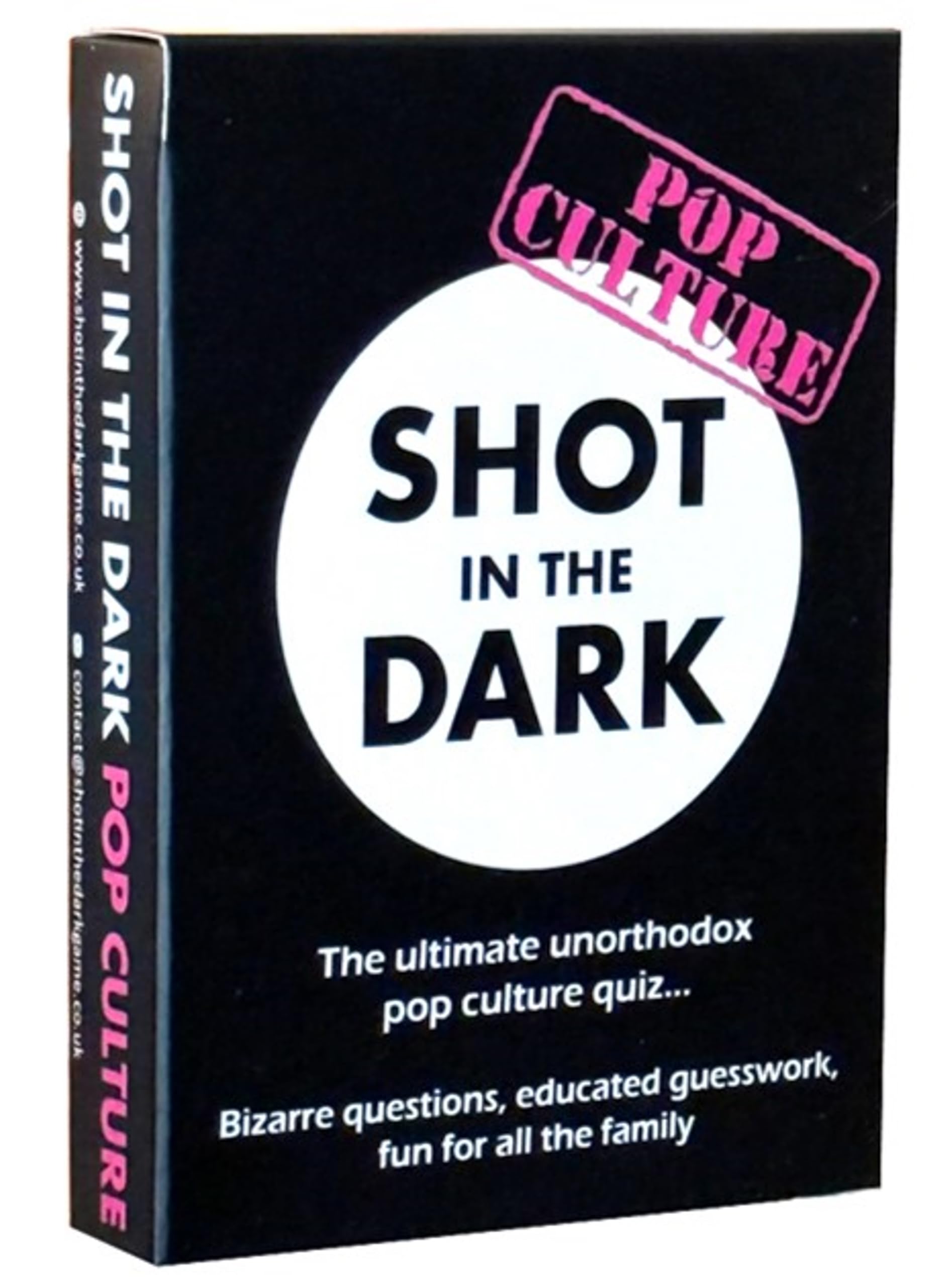 Shot in the Dark: Pop Culture Edition | Movie, TV, Music & Celebrity Quiz Game | Fun Card Game for Adults, Teens & Kids, 2+ players