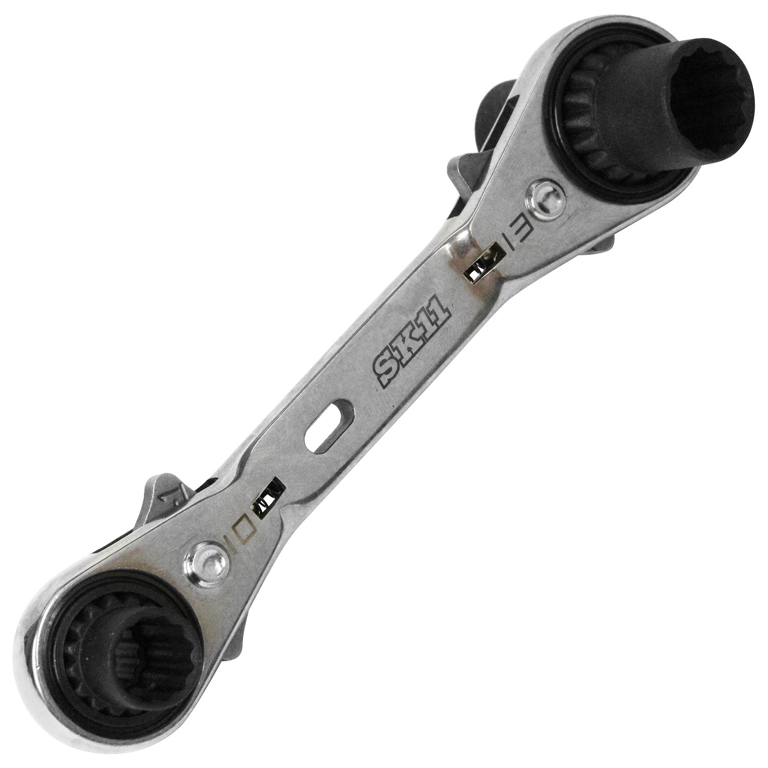 SK11(エスケー11) 4サイズ ウォーブル ラチェットレンチ (最大首振り15度) SMR-0813DW商品画像