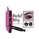 Original Eyeliner Stamp by LA PURE (2 Pens) - 2 double-sided pens, winged liquid eyeliner stamp & pencil, Vamp style wing, smudgeproof, waterproof, long-lasting, No Dripping (10mm Original)