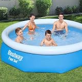 Bestway 57270 Round Kids Inflatable Paddling Pool 10 ft with Filter Pump view 2
