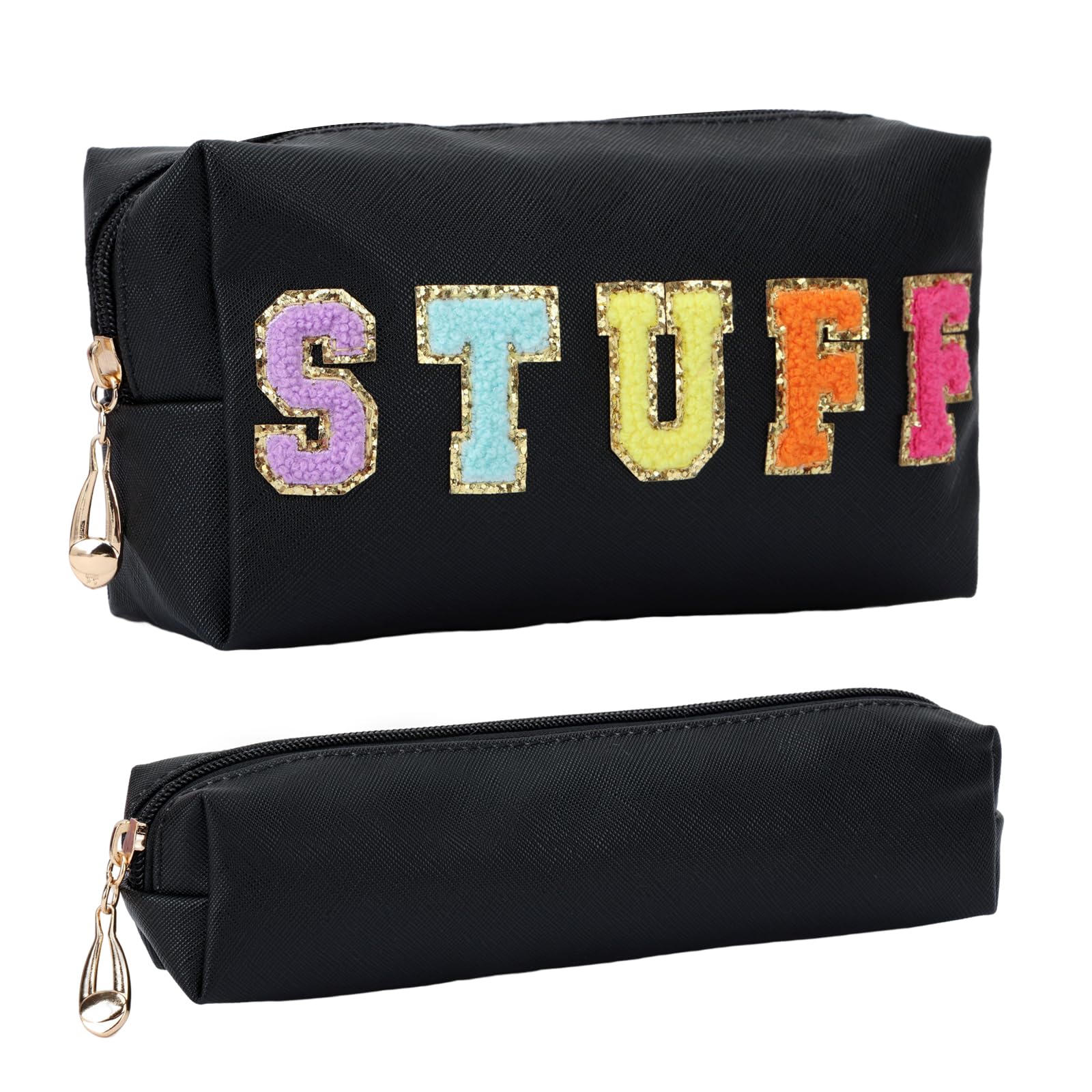 Photo 1 of * only comes with one *
Fixwal Preppy Stuff Bag Set of 2, Travel Makeup Bag Cosmetic Bag, Makeup Brush Bag, Travel Purses for Women Girls, Black