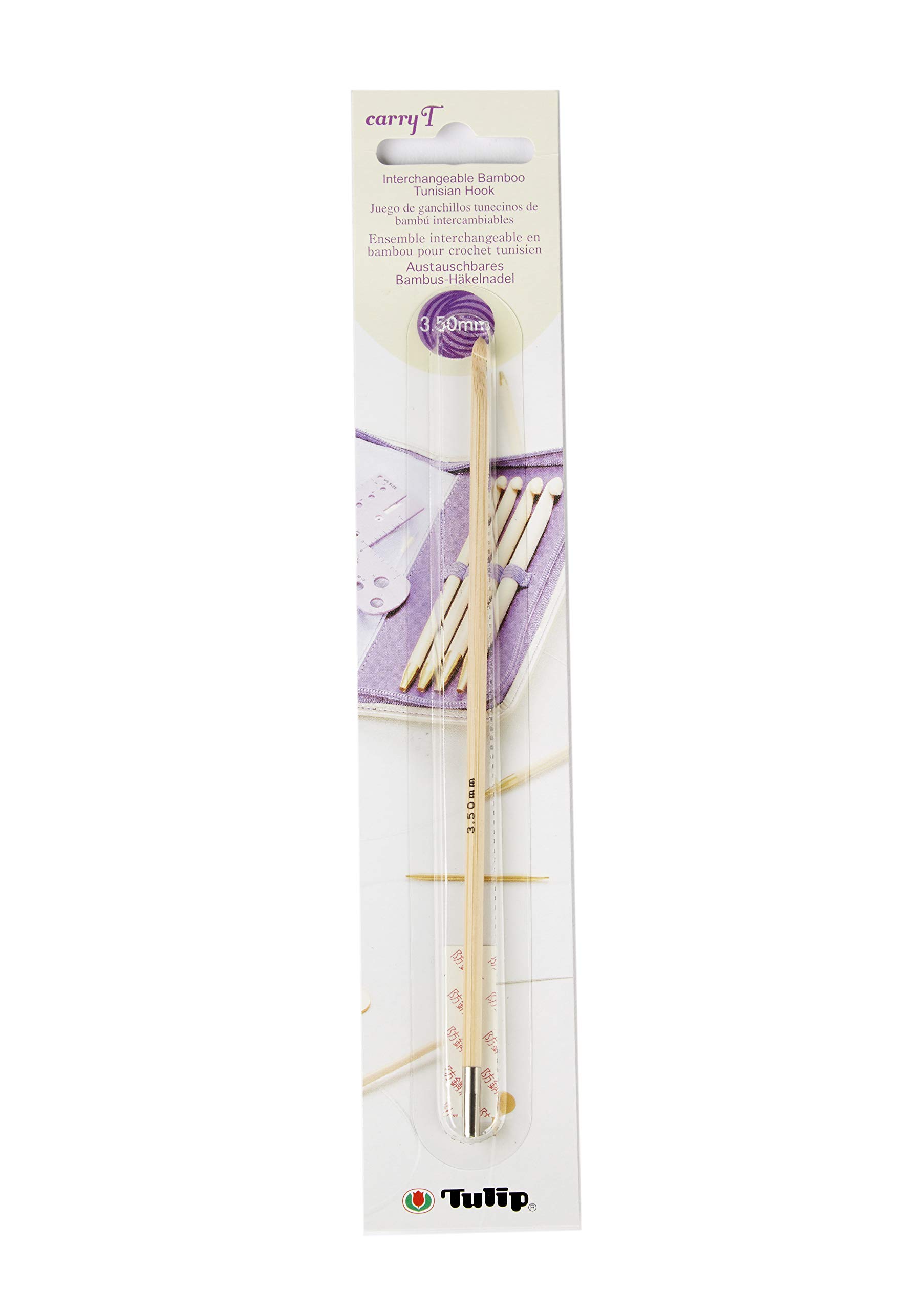 Tulip CarryT Interchangeable Tunisian Crochet Hook, Bamboo 4.5 mm, 1 piece